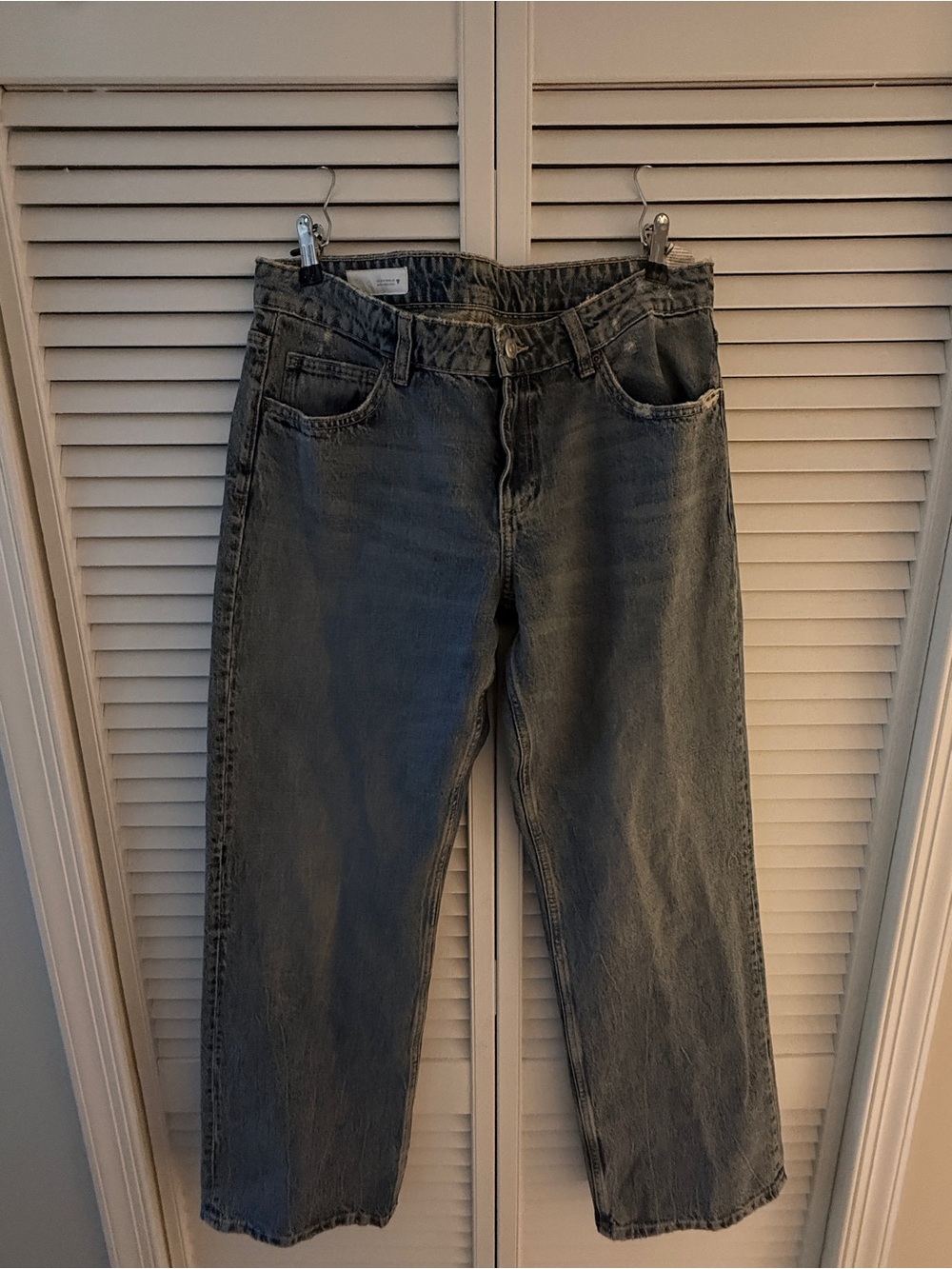 Zara Low Rise Baggy Straight Jeans